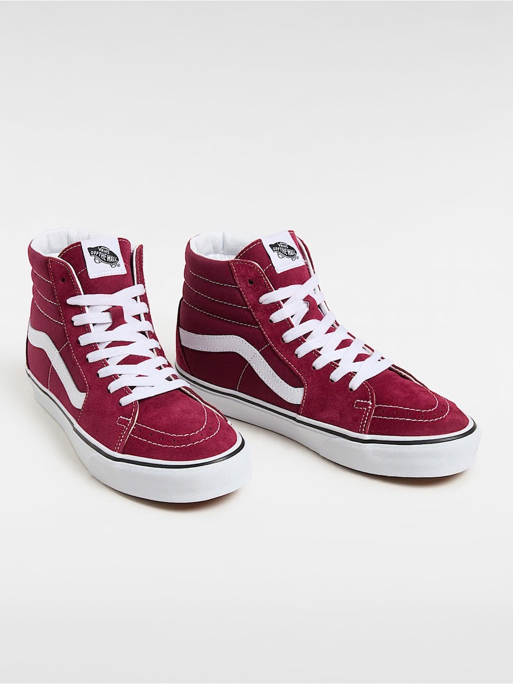 Vans High-Top Sneakers in Burgundy